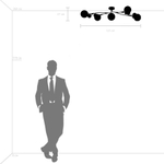 815557 Люстра CROCO 5х5W (led) G9 ЧЕРНЫЙ МАТОВЫЙ/БЕЛЫЙ