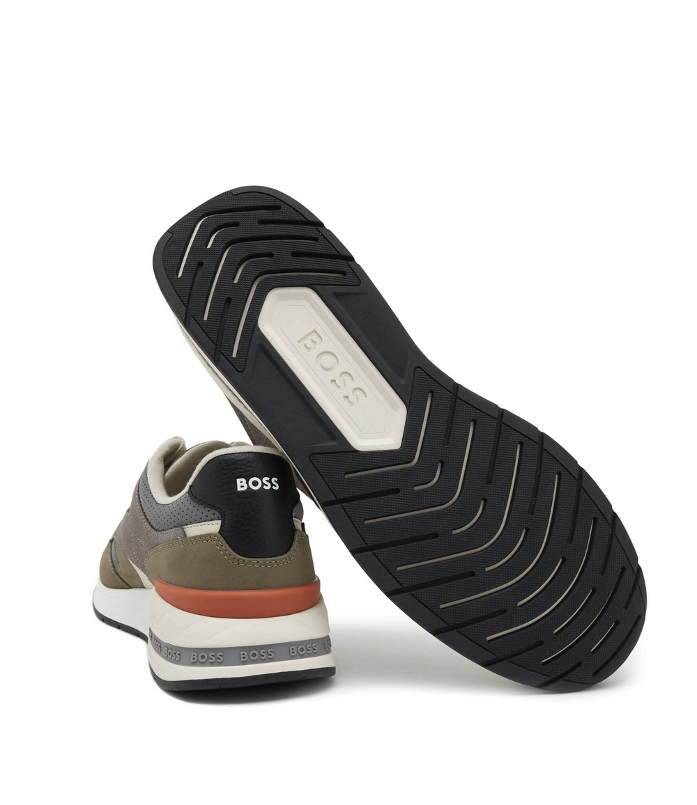 Кроссовки Kurt_Runn_nupf BOSS BLACK - хаки(50498901)