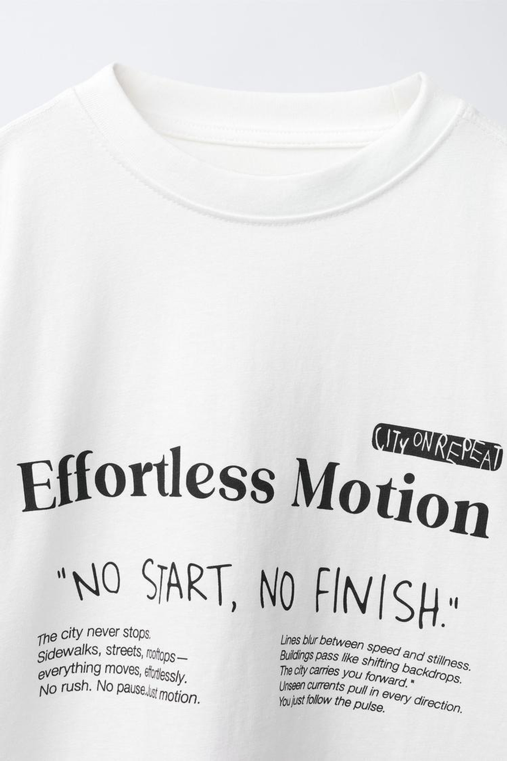 ZARA ЛОНГСЛИВ С НАДПИСЬЮ И ДВОЙНЫМИ РУКАВАМИ, БЕЛЫЙ