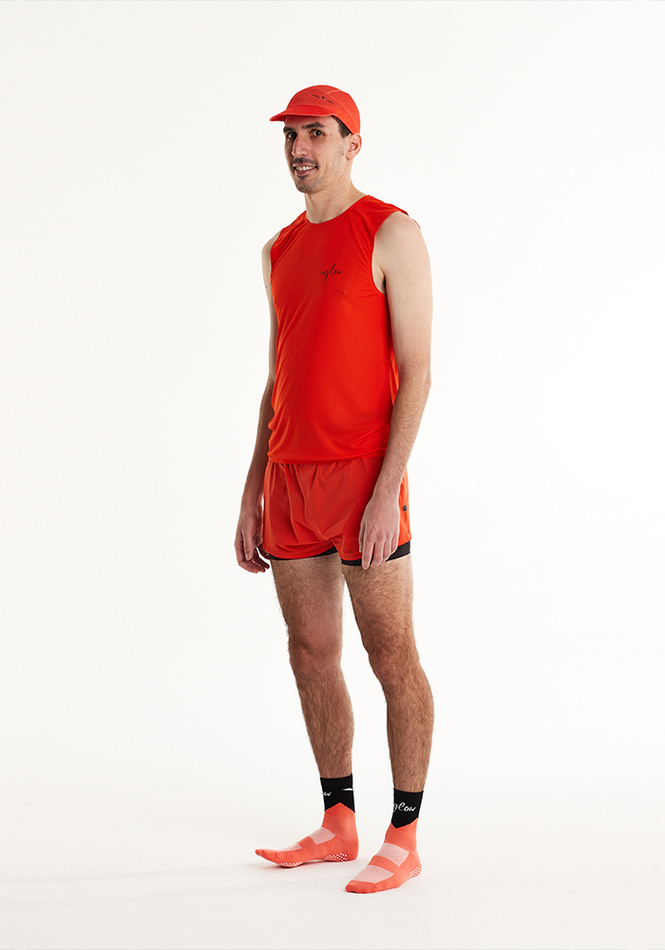 МАЙКА МУЖСКАЯ SUPER MESH TANK TOP | TANGERINE