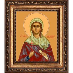 Хариесса Коринфская мученица. Икона на холсте.