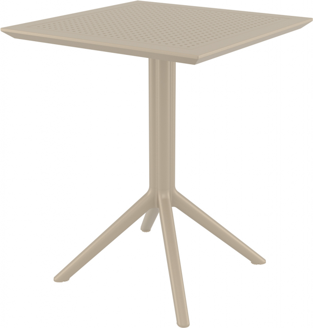 Стол пластиковый складной Siesta Contract Sky Folding Table 60, бежевый