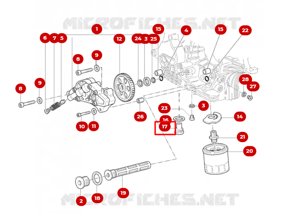 Ducati Сливная пробка с магнитом 78020471A