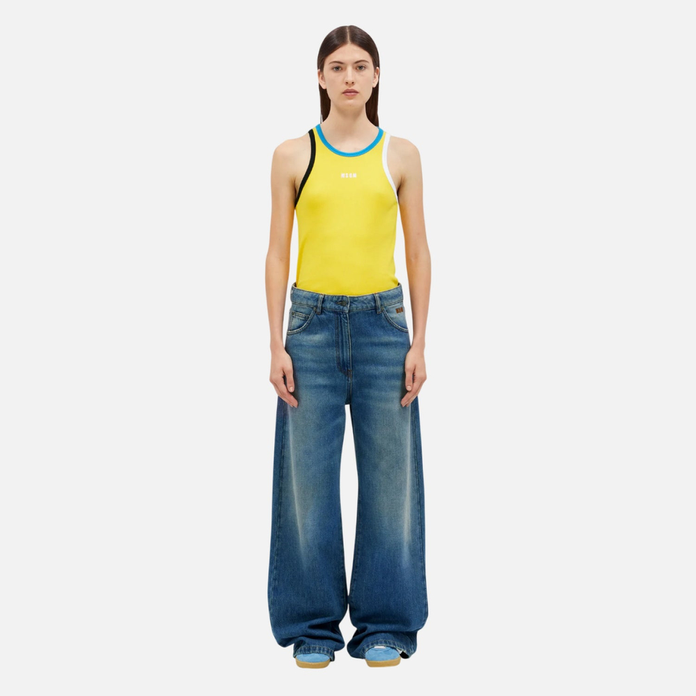 Широкие джинсы женские MSGM