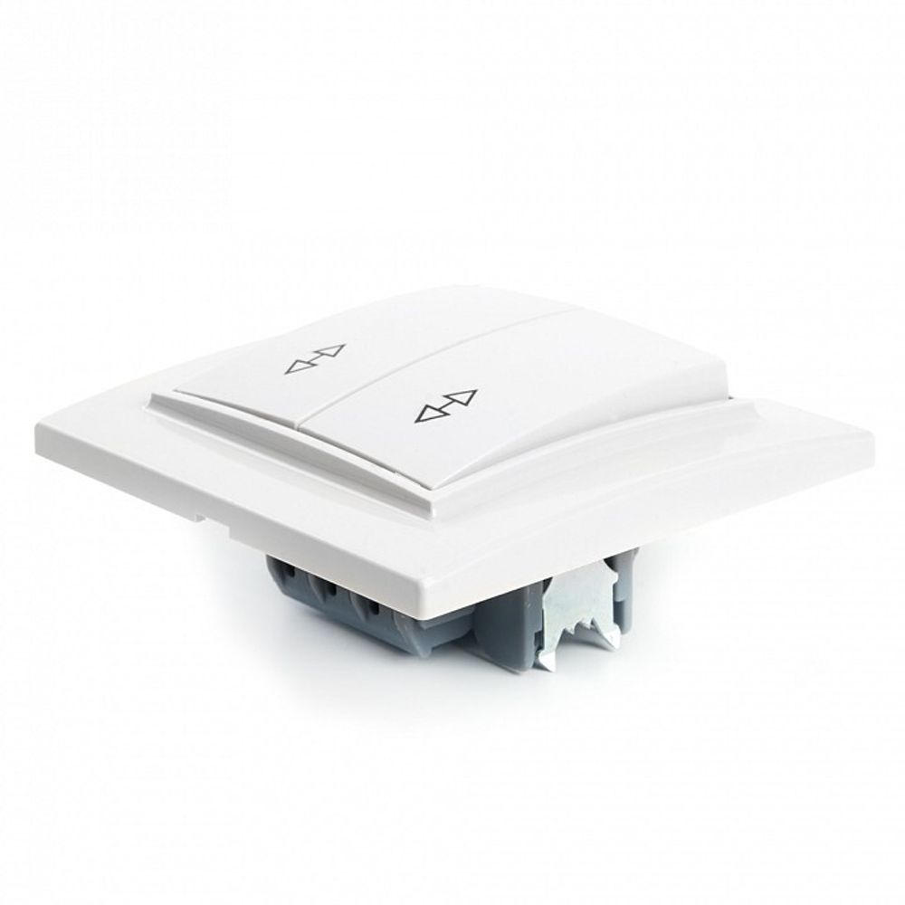 Переключатель двухклавишный Stekker Эрна 39919