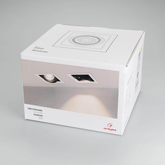 Встраиваемый светодиодный светильник Arlight CL-Kardan-S190x190-25W Warm3000 024985