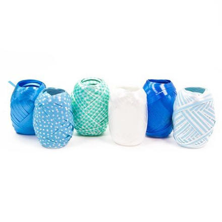 Лента (0,5 см*10 м) Морское ассорти, 6 шт.