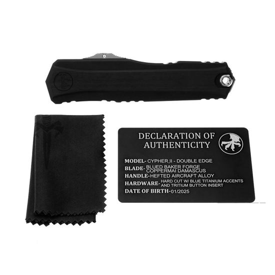 Нож Microtech Cypher II S/E 1241-16MS1 клинок из стали M390MK, рукоять Алюминий