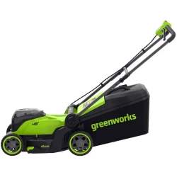 Аккумуляторная газонокосилка Greenworks GD24X2LM411 (2 x 4 Ач, ЗУ) 2520907UD