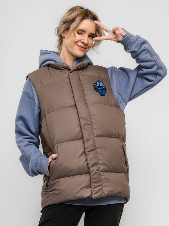 Жилет "НОХО" утеплённый, унисекс, цвет "Прибрежный туман"