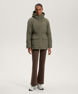 Oysho Водоотталкивающая утепленная куртка Primaloft®, хаки