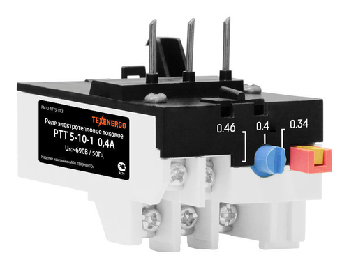 Реле эл. тепловое токовое РТТ 5-10 -1 0,4А (0.34А-0.46А)