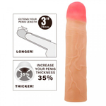 Реалистичная насадка на пенис Kylian, 19,5 см, телесная