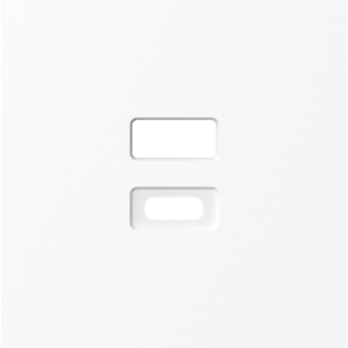 Накладка для розеток USB, глянцевый белый, серия A07