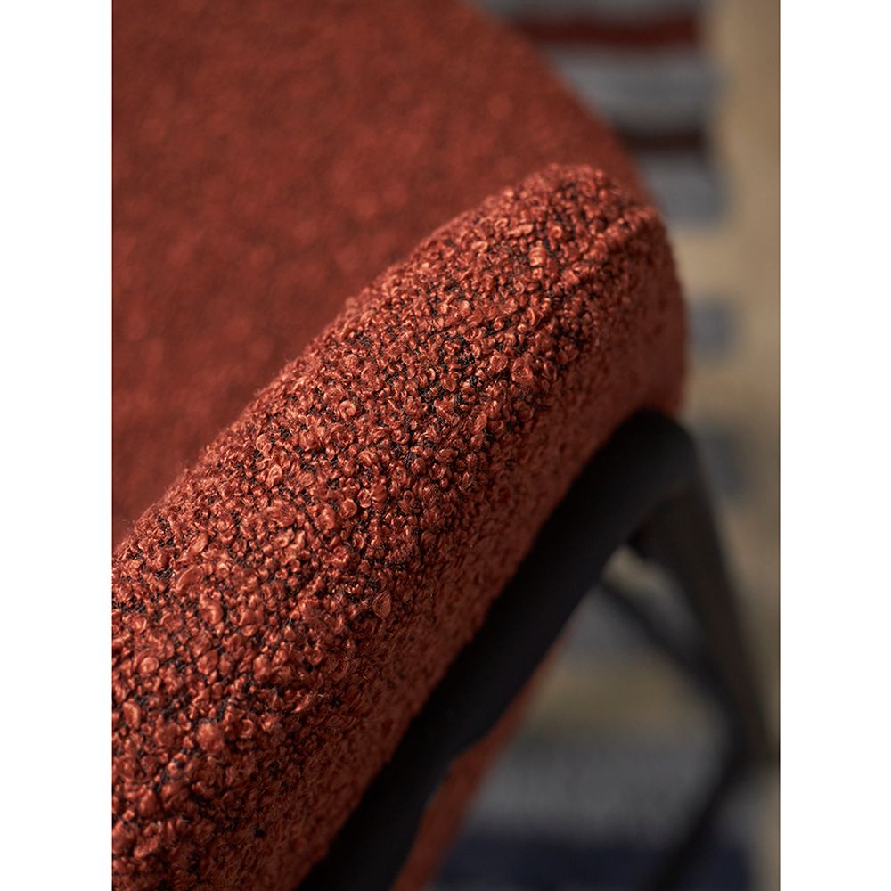 Стул барный Helning, букле, терракота