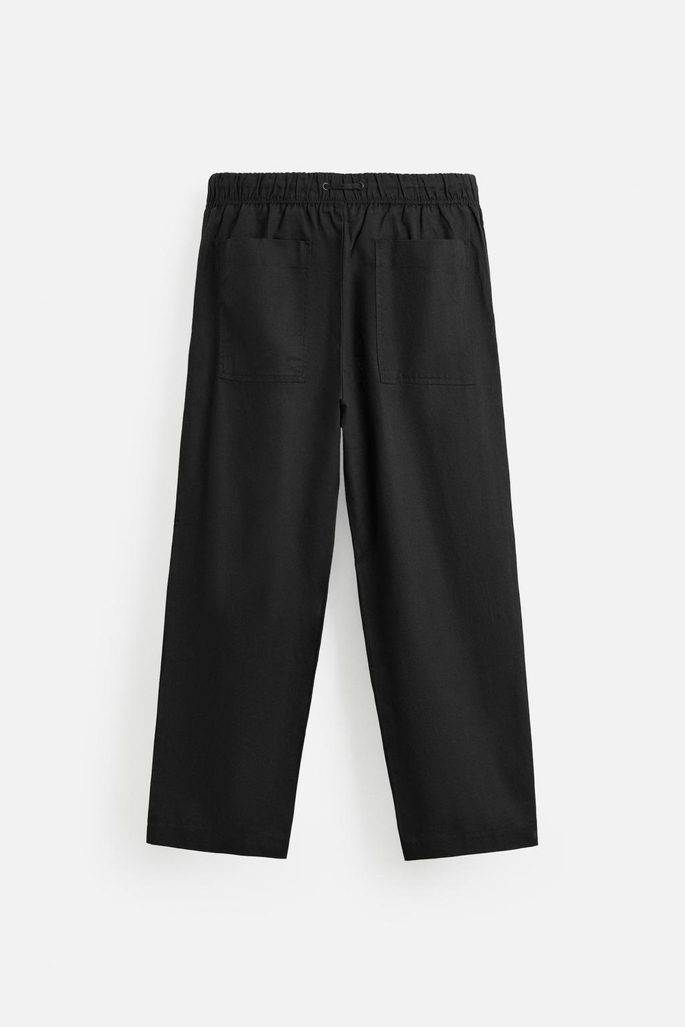 Брюки relaxed fit из хлопка и льна