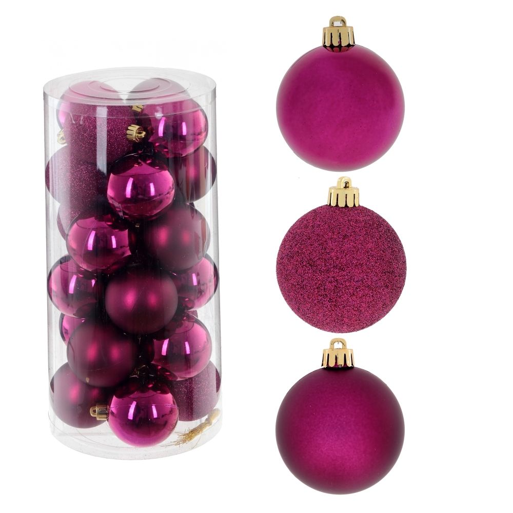 GAEM Набор из 24шт Украшение новогоднее "Шар", D 6 см, L14 W14 H30,5 см