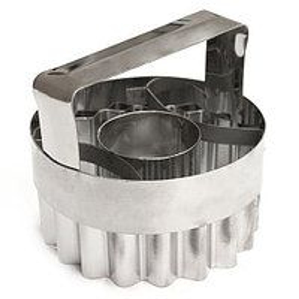 Высечка для песочного кольца 100*50 мм гофрированная с ручкой