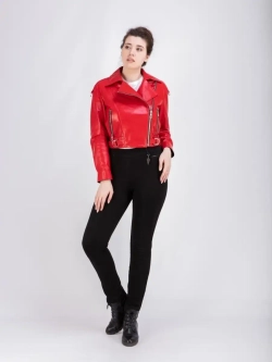 Косуха кожаная куртка женская Турция