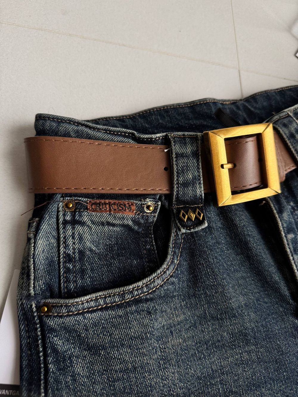 Брюки джинсовые жен. 2267 син.