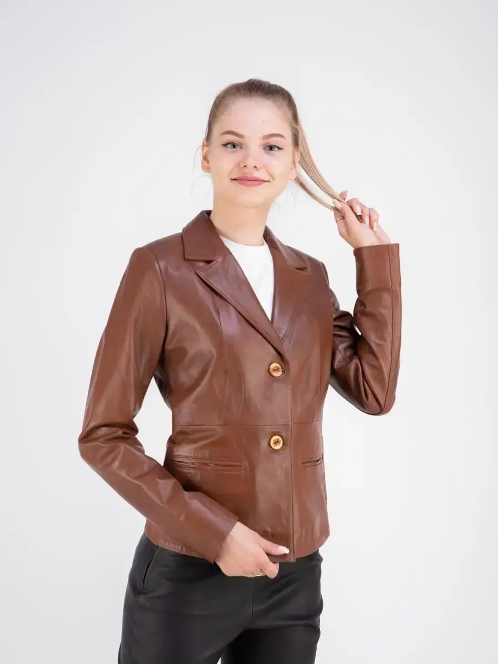 Куртка кожаная из натуральной кожи Турция