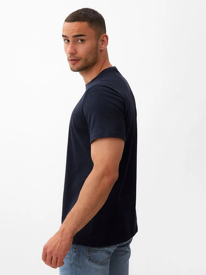 Купить футболку мужскую из хлопка цвет черный с доставкой по России