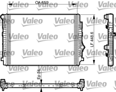VALEO - 735549-VAL - Radiator, engine cooling