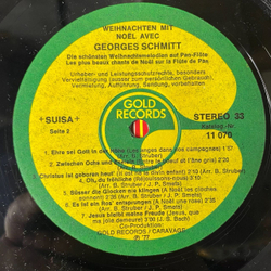 Винтажная виниловая пластинка LP Georges Schmitt Weihnachten Mit Georges Schmitt (Швейцария 1977)