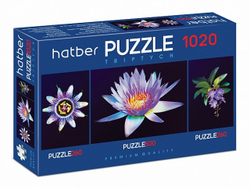 Пазл Hatber "Душа цветка", 1020 деталей , 1020П32_20930, картонная основа, от 12 лет