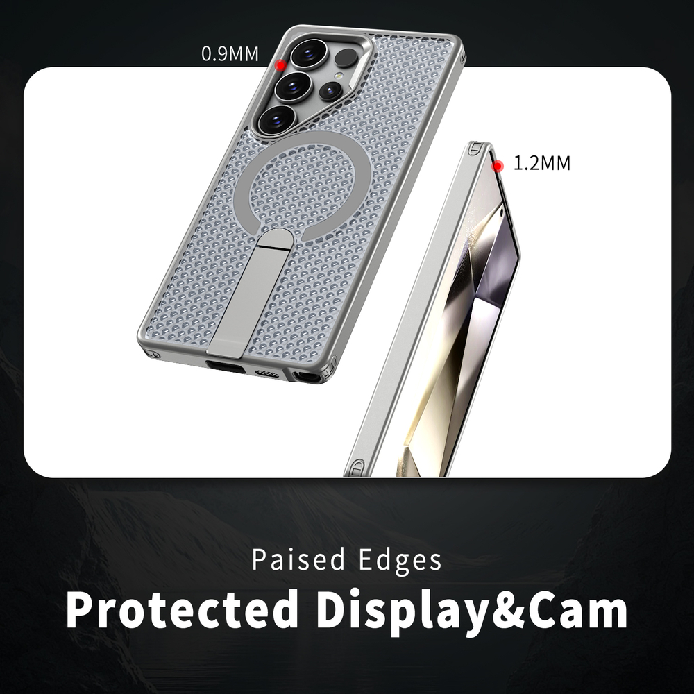 Прозрачный чехол Mesh Pro Magnetic Case для Samsung Galaxy S22 Ultra