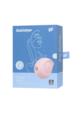 Вакуум-волновой бесконтактный стимулятор клитора Satisfyer Sugar Rush, силикон, розовый, 8,2 см