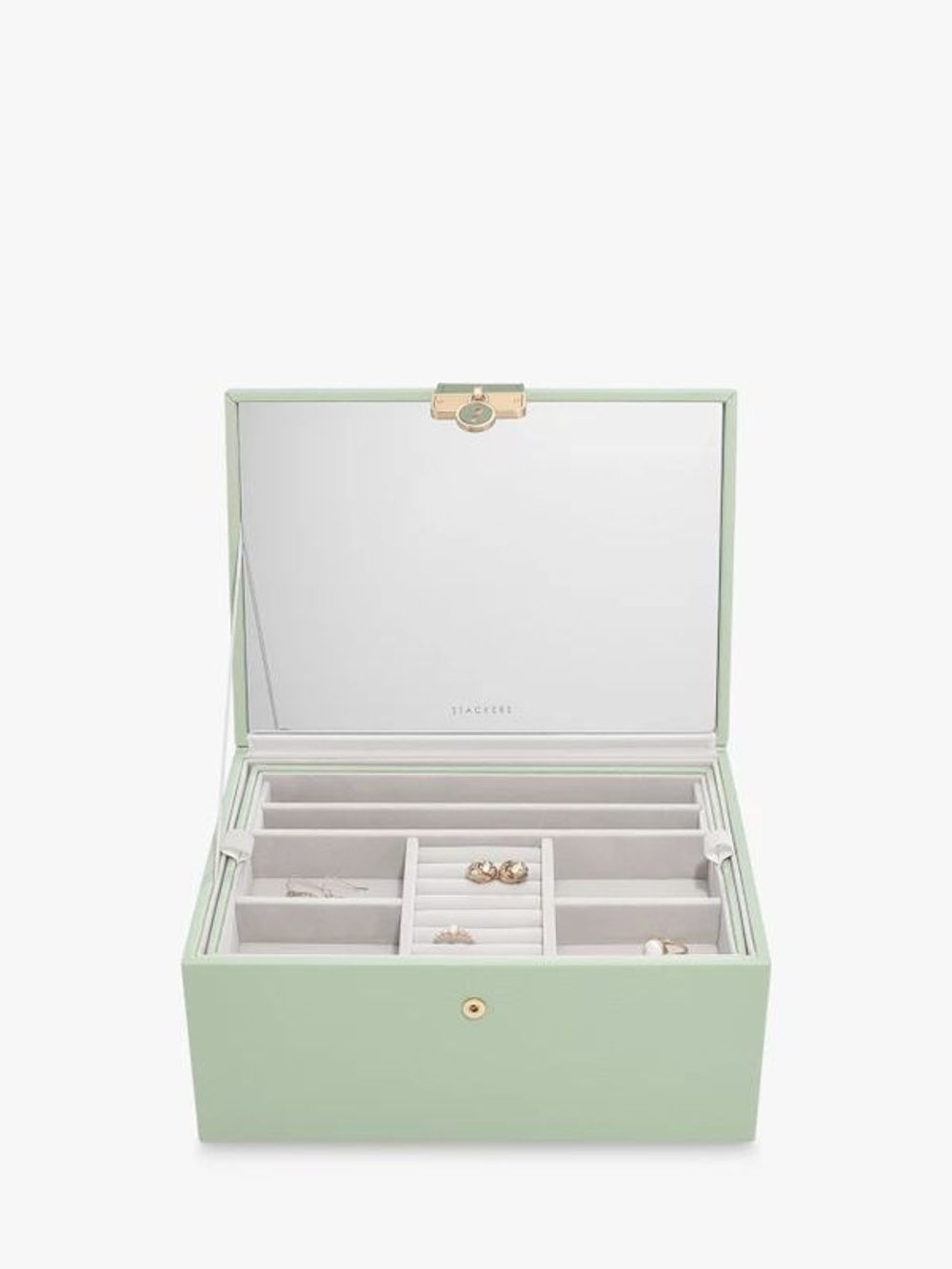 Органайзер для украшений Stackers Luxury Classic Box (Grey) (светло-зеленый / Green)