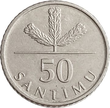 50 сантимов 2009 Латвия