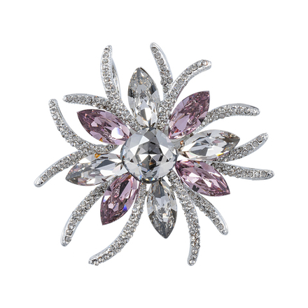 Брошь Fiore Luna Самоцвет Чешский горный хрусталь BR13756M V/S