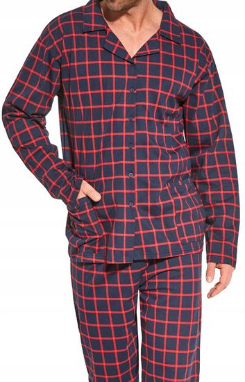 Пижама мужская на пуговицах с длинным рукавом и брюками Cornette 905/221