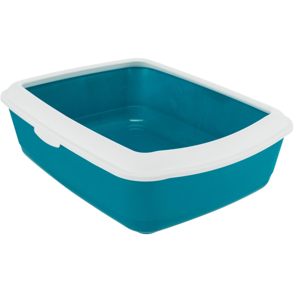 Туалет для кошек Trixie Classic, размер 37x15x47см., петроль/белый