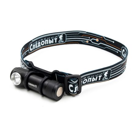 Фонарь налобный "СИБИРСКИЙ СЛЕДОПЫТ-Тензор", съемный, 1 LED, аккум.1x800mAh