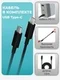 Быстрое зарядное устройство CUKTECH Gan 100W с кабелем USB C, 3-портовый PD, AD1003EU White