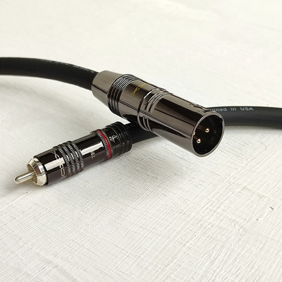 DAXX X109 Аудио кабель 1XLRпапа-1RCA из посеребренной монокристаллической меди 2х0,75мм2. High Grade. D=9mm