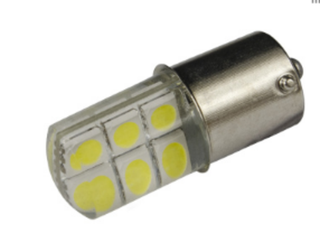 Светодиод 12V T25   12SMD 5050 WHITE SIL (1конт) СИЛИКОН #S0038