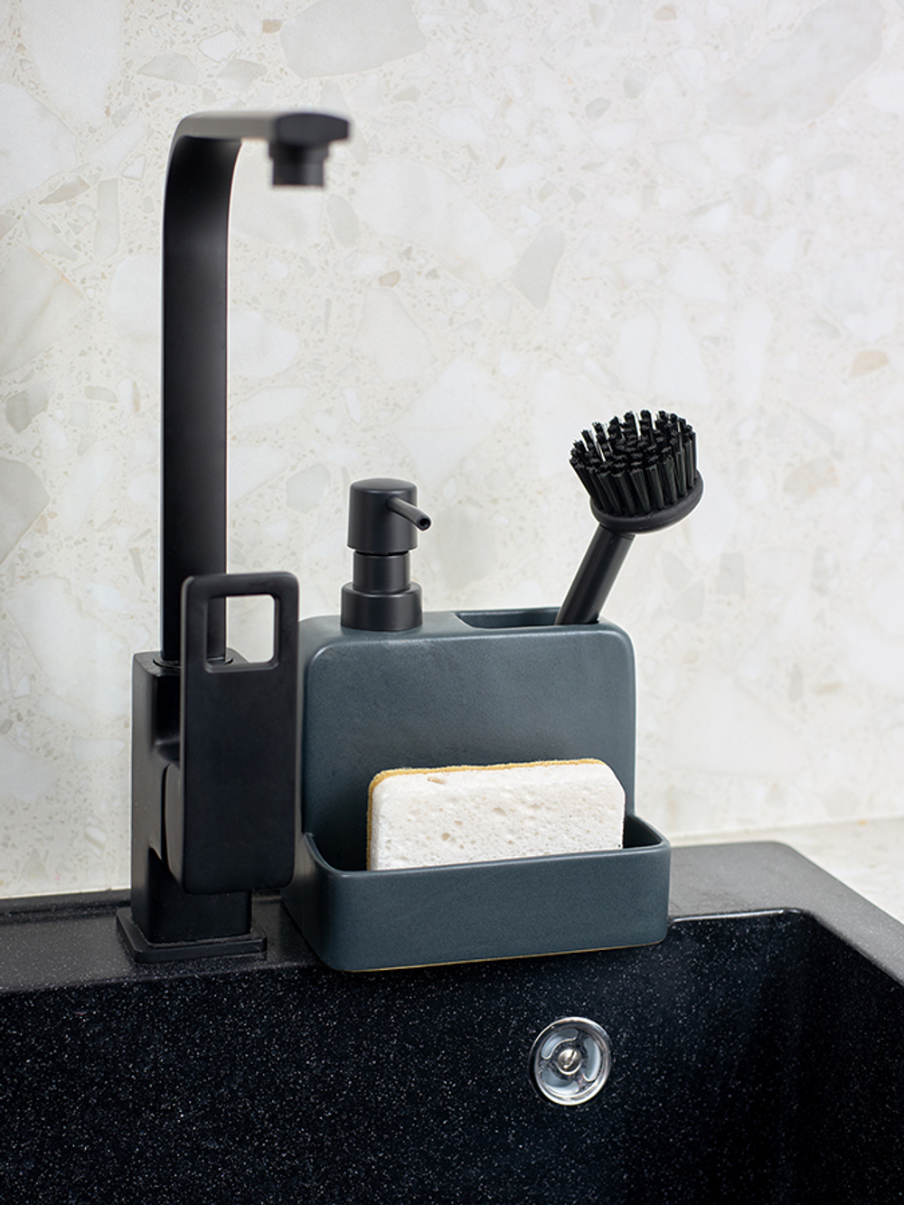 Набор губок для посуды из целлюлозы и кокосового волокна eco sponge, белые, 6 шт.