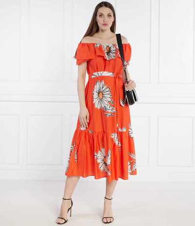 Платье с ремешком Desigual - оранжевый(24SWVW02)