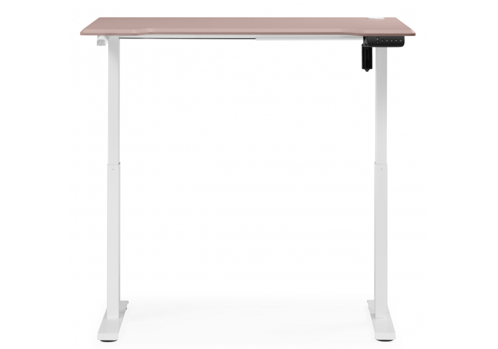 Компьютерный стол Woodville Маркос 140х80 розовый, белый, ножки белые
