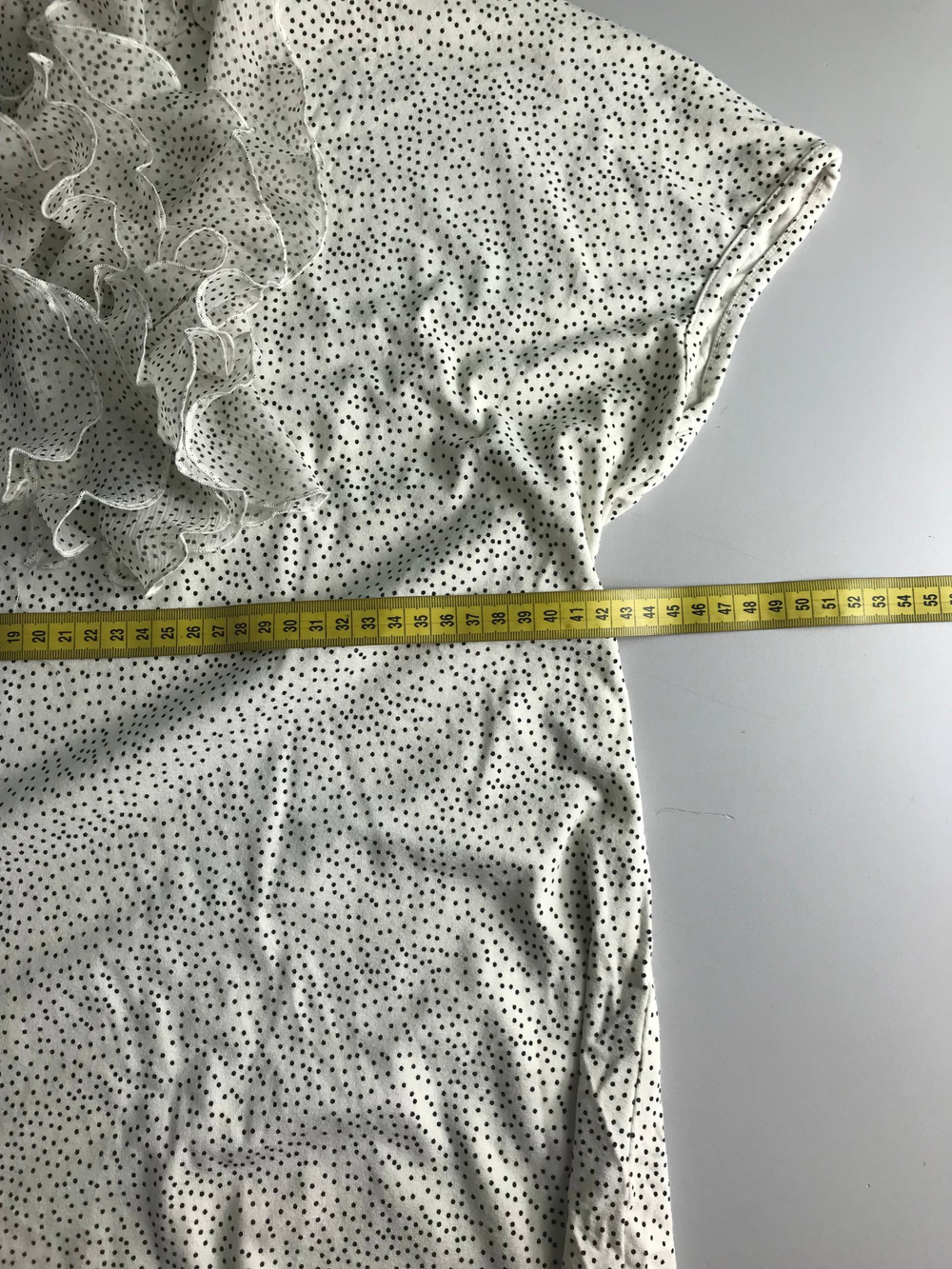 Блузка в мелкий горошек, визуально на 48/50 размер