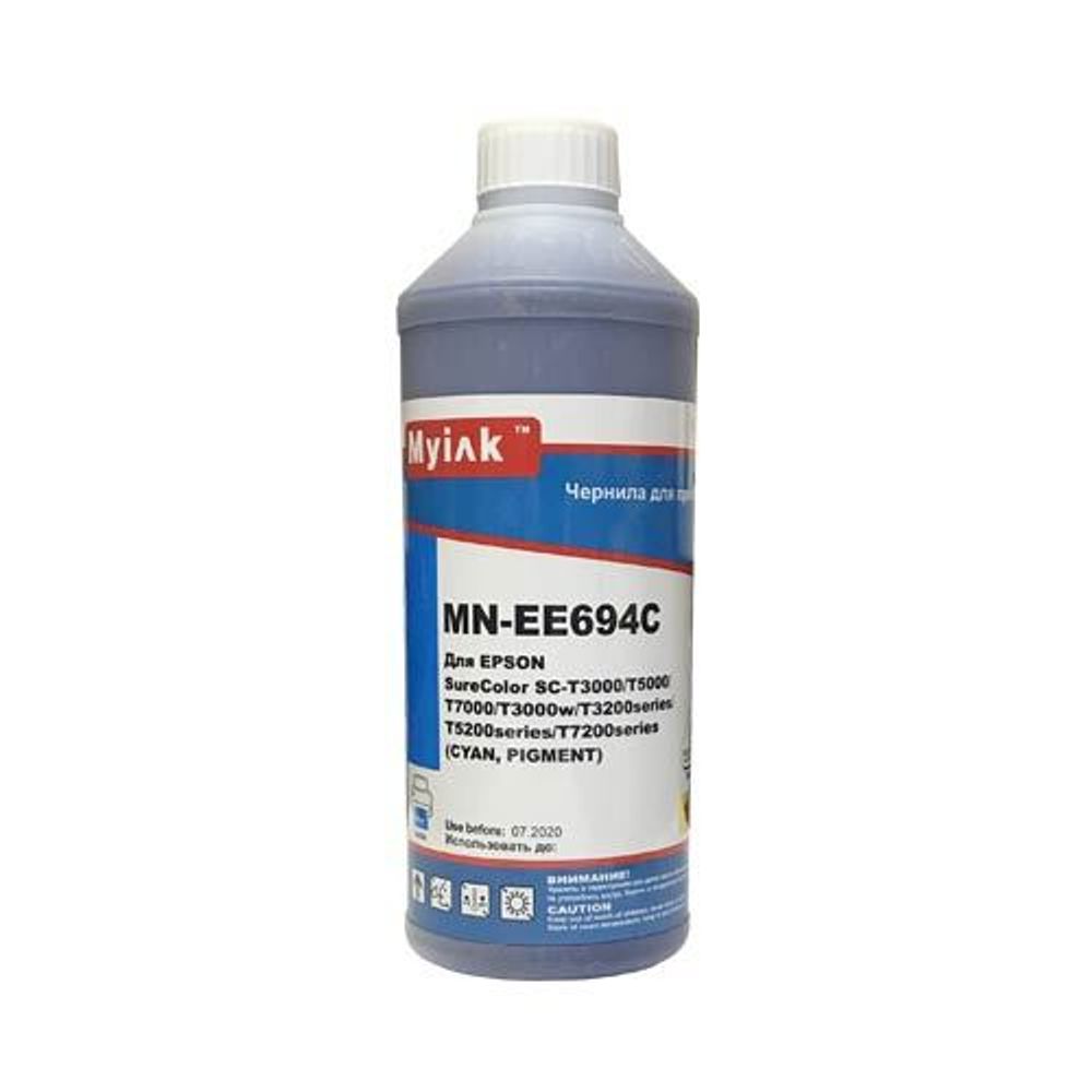 Чернила для EPSON (T6942) SC-T3000/T5000/T7000/T3200/T5200/T7200 (1л, cyan, Pigment) EE694C MyInk