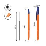 Ручка шариковая СТАММ "555 Orange" синяя, 0,7мм