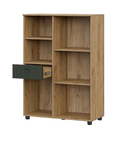 Милан тумба многофункциональная Дуб Золотой / Олива Софт