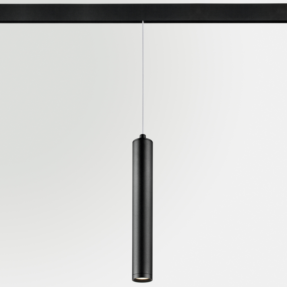 239347 Светильник подвесной 48V для трека UNO LED 7W 500LM 24G ЧЕРНЫЙ МАТОВЫЙ ANTIGLARE 4000K