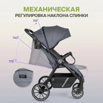 Коляска детская прогулочная Farfello Scarlet (Grafite/Графит HD-01)