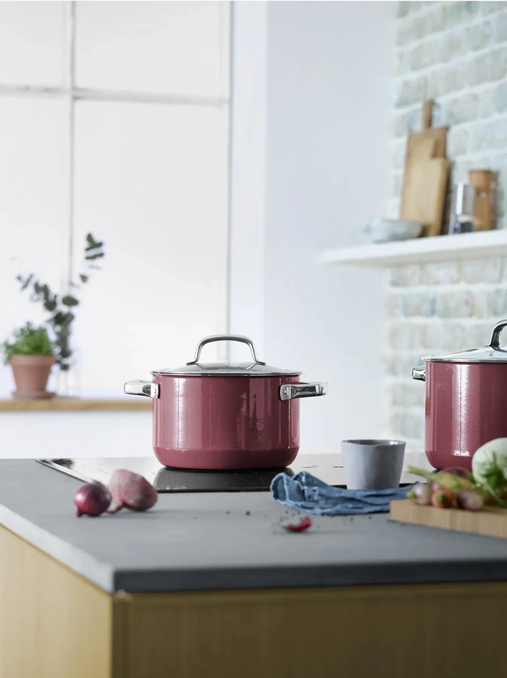 WMF Кастрюля Fusiontec Mineral 20 см 3,7 л розовый кварц